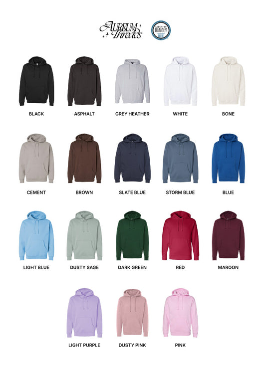 Heavyweight Pullover Hoodie (Drawstring)