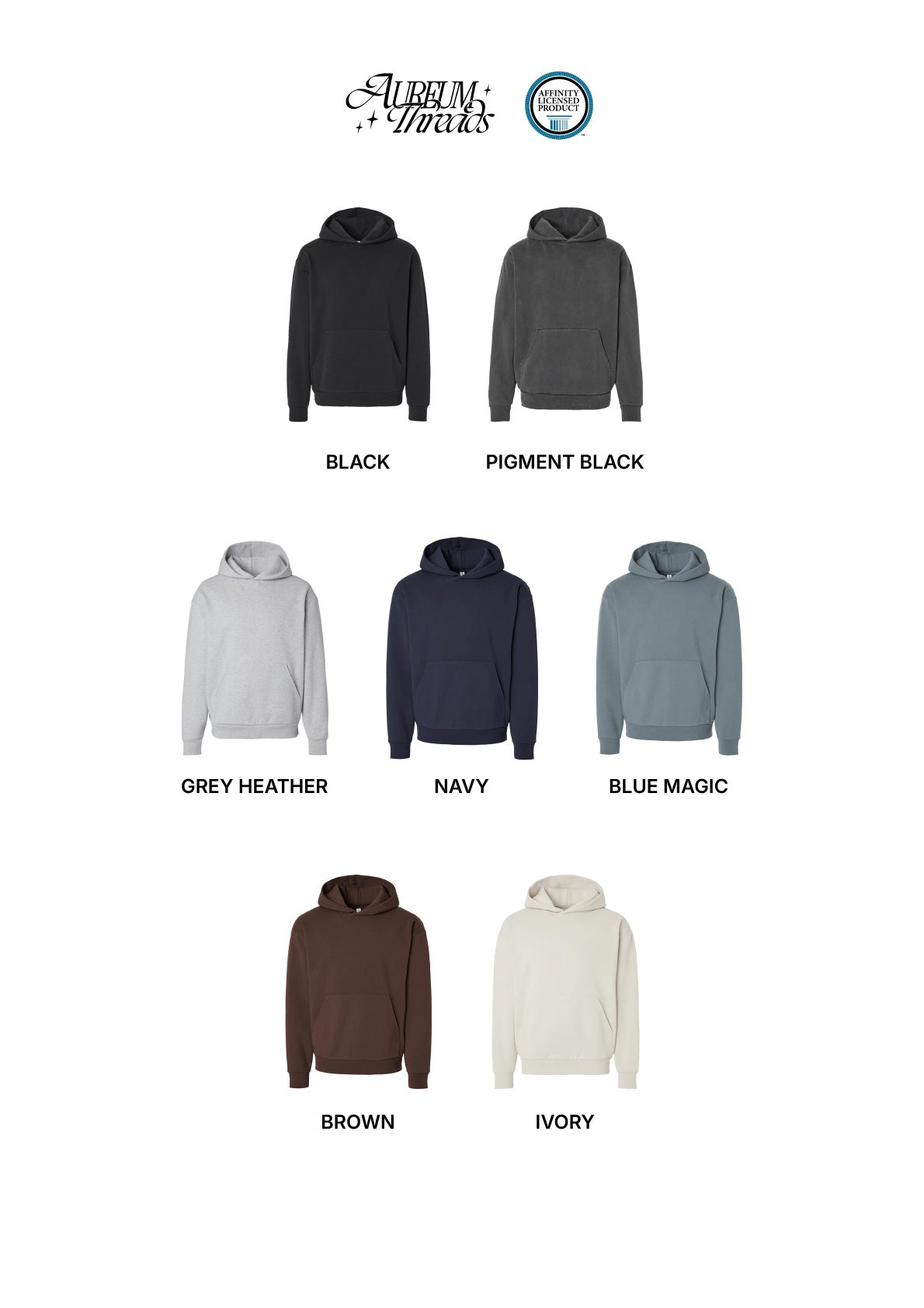 Heavyweight Hoodie (No Drawstring)